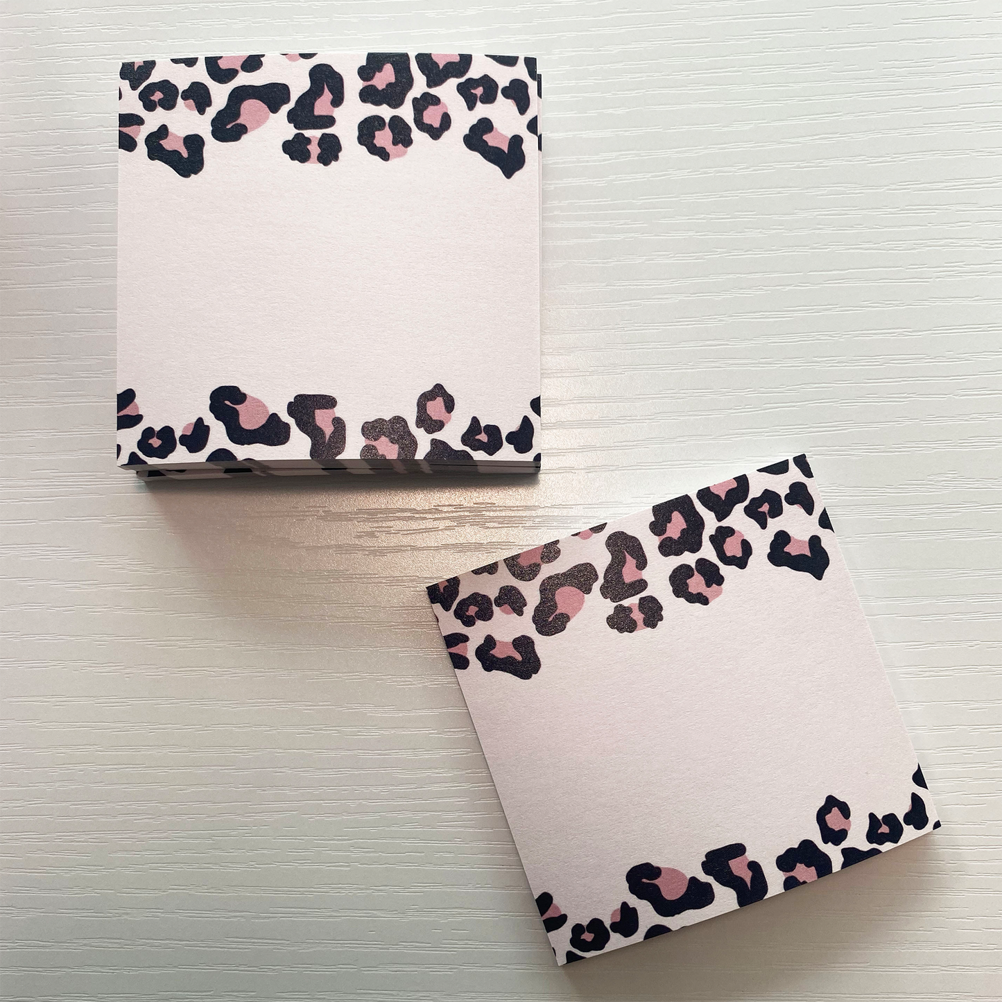 Pink Leopard print sticky notes