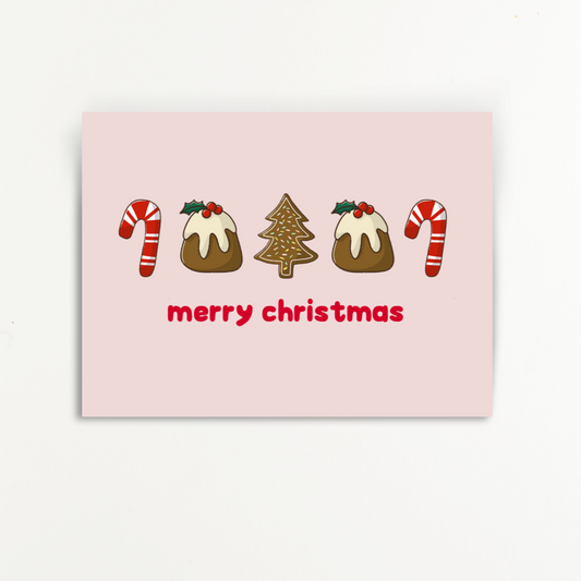 Christmas Sweets Greeting Card (Single or Card Pack)