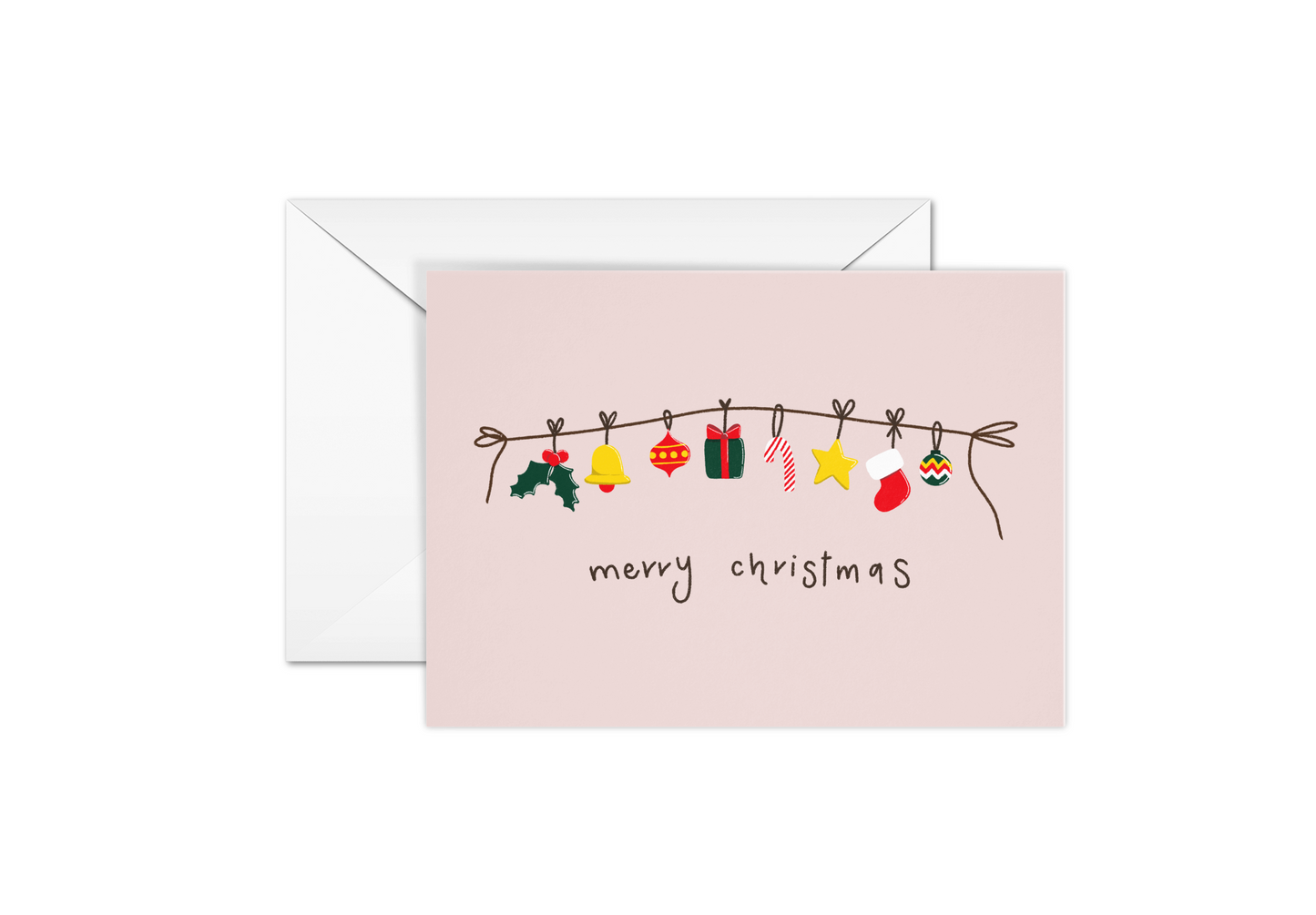 Merry Christmas Boxed Card (Single or Card Pack)