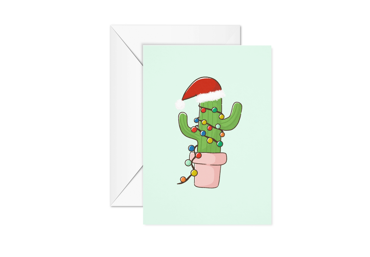 Cactus Christmas Card Pack (Set of 5 or 10 boxed cards)