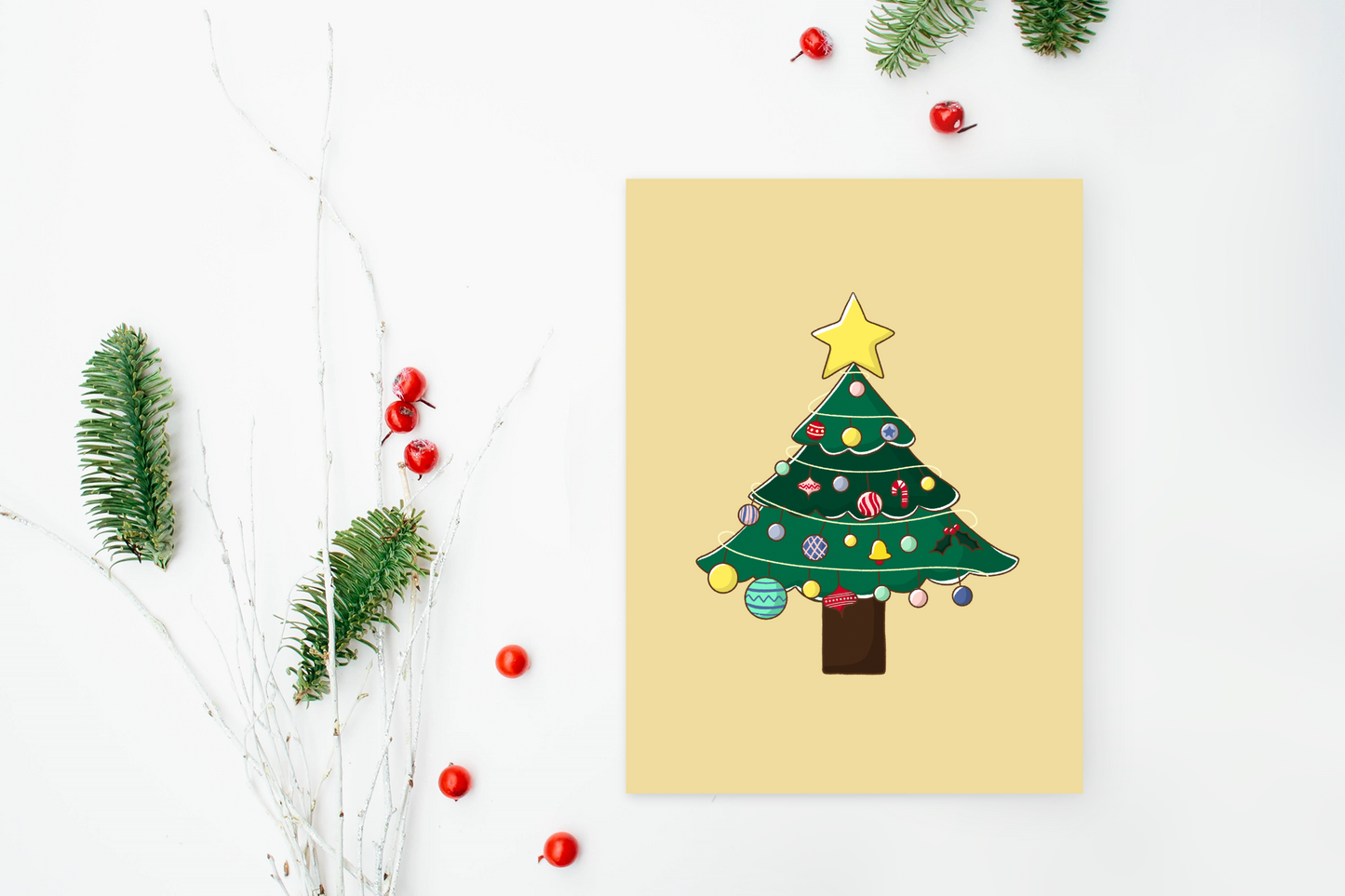 Oh Christas Tree Greeting Card (Single or Card Pack)