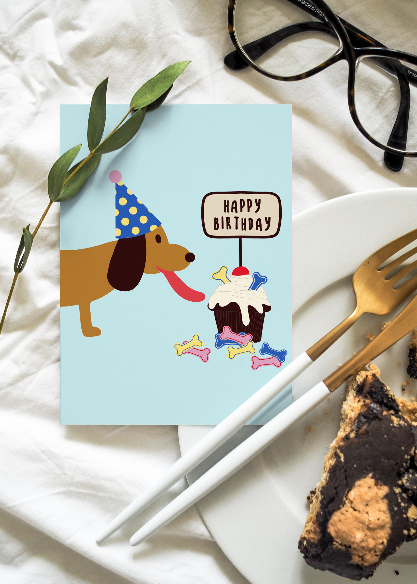 Dog Happy Birthday Card