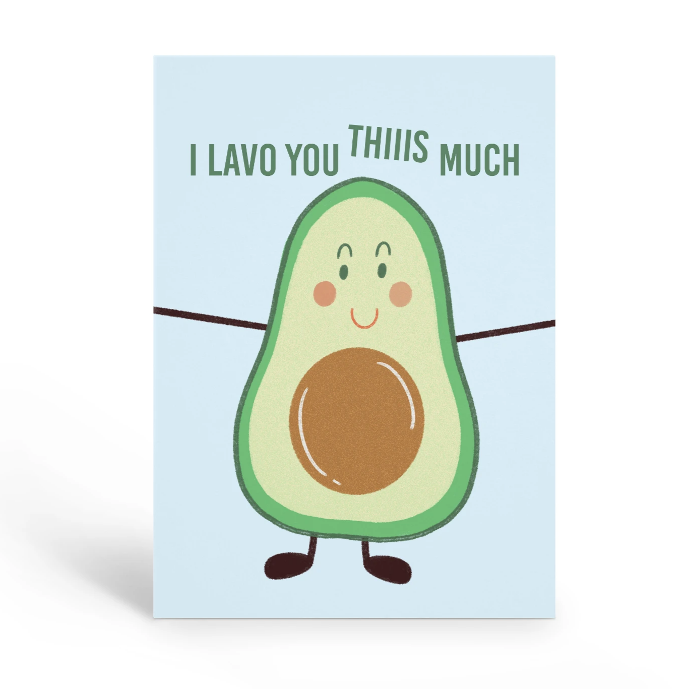 I Lavo You Valentines Day Card