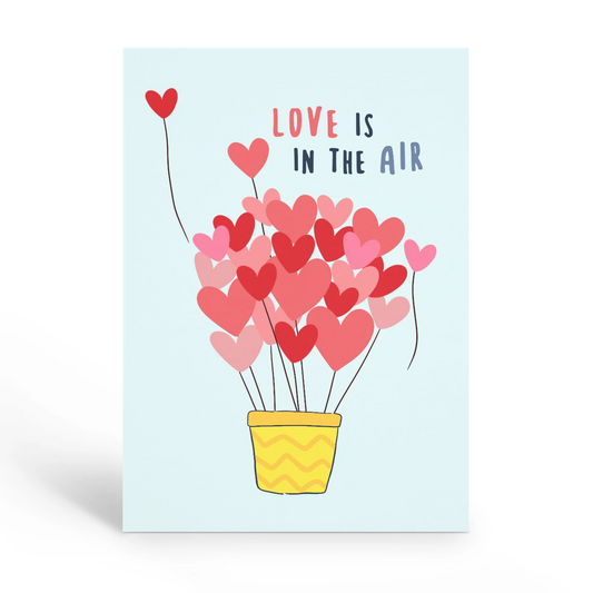 Love is in the air Anniversary Card