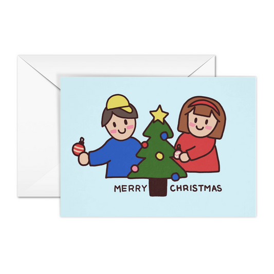 Vali and Benji Christmas Card