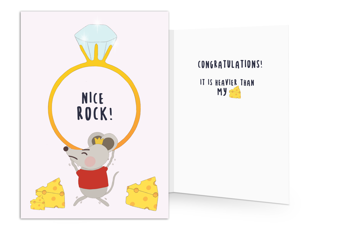 Funny engagement congratulation card