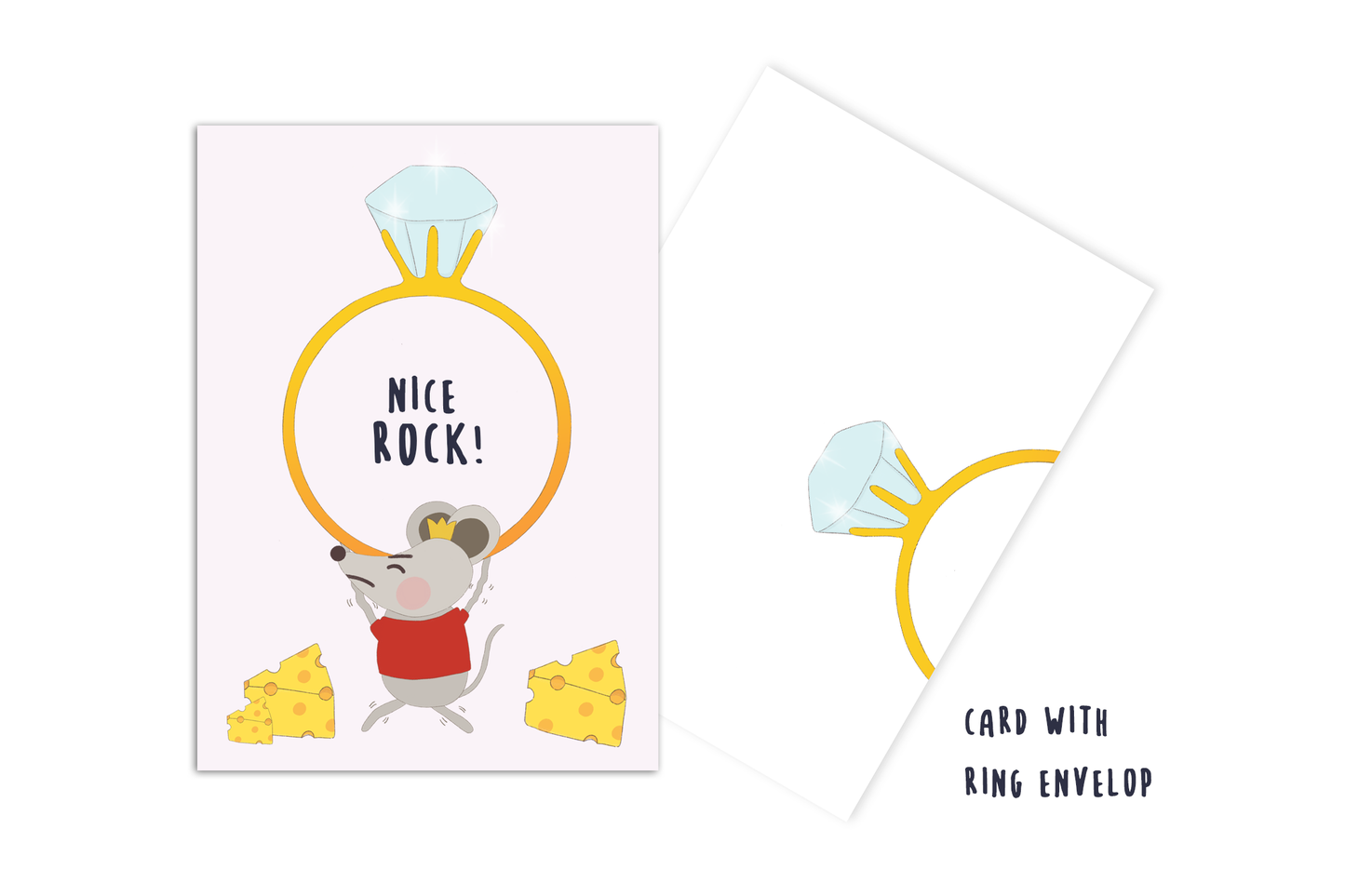 Funny engagement congratulation card