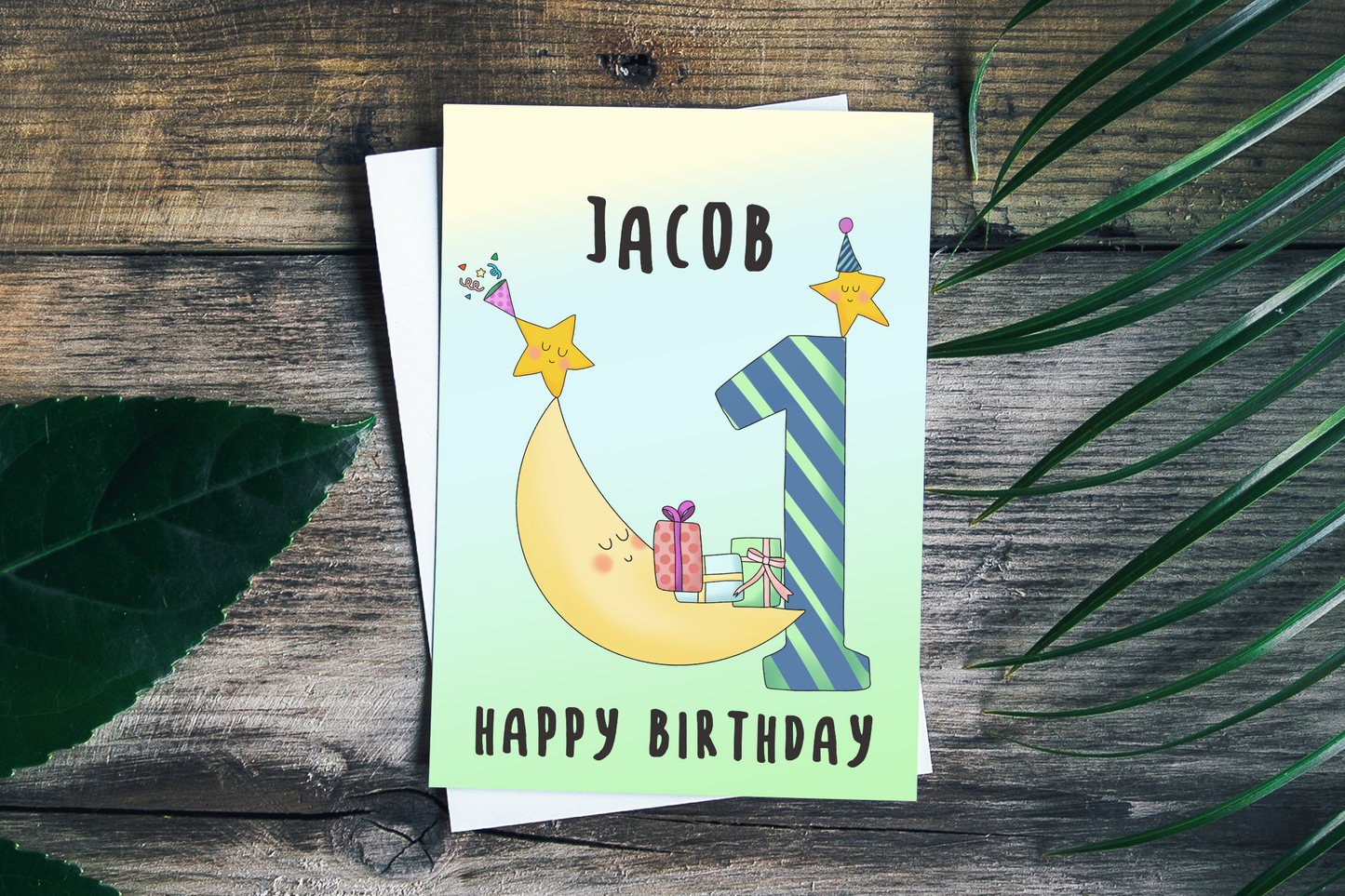 First Birthday Card for boys