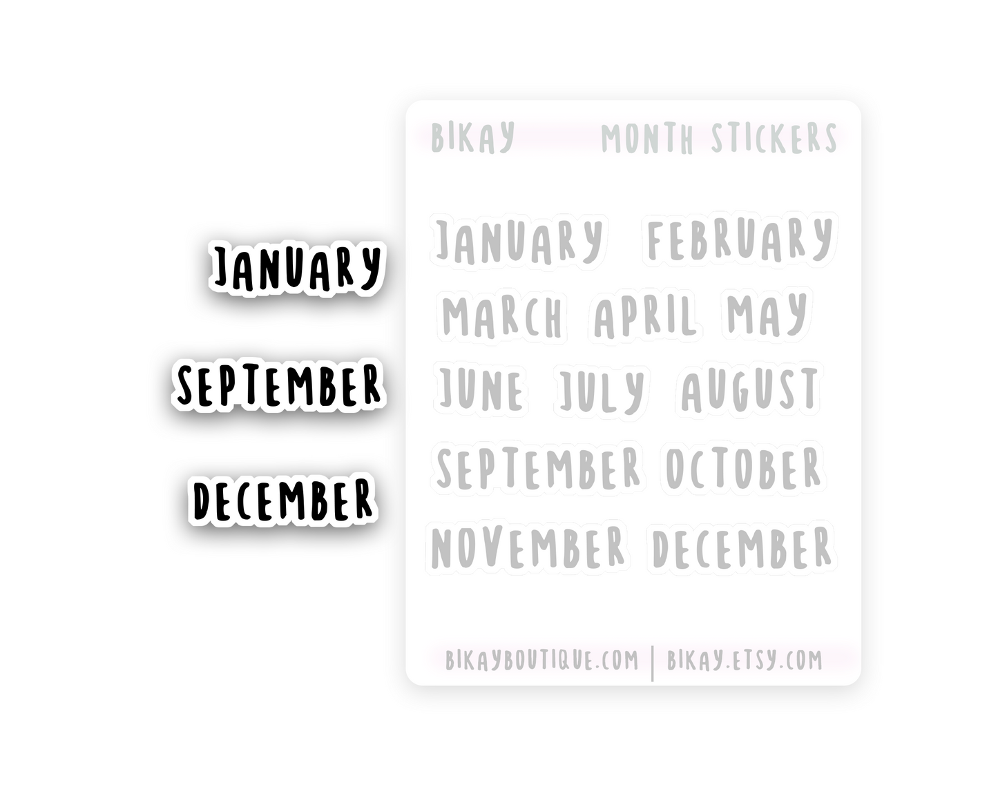 Month of the year sticker