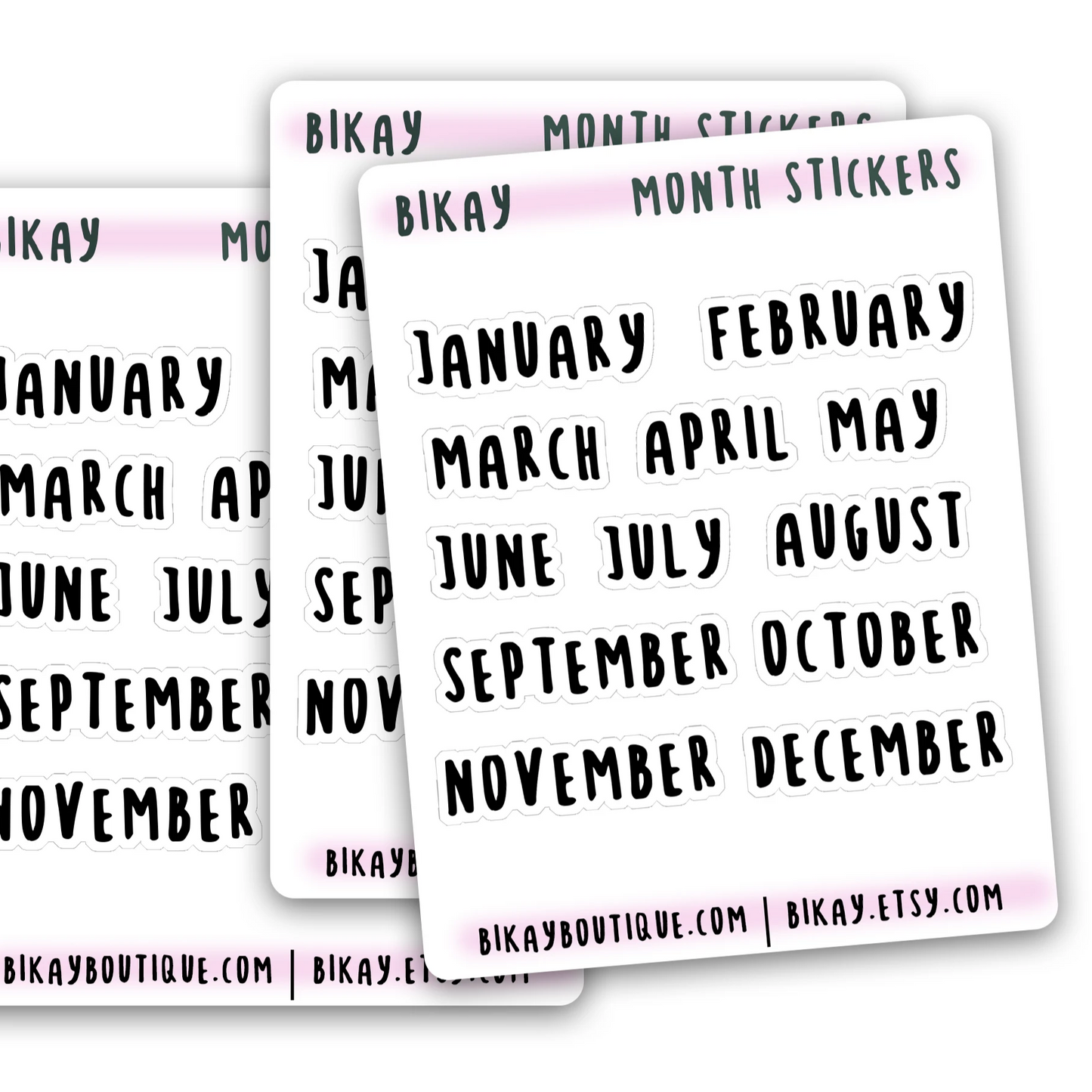 Month of the year sticker