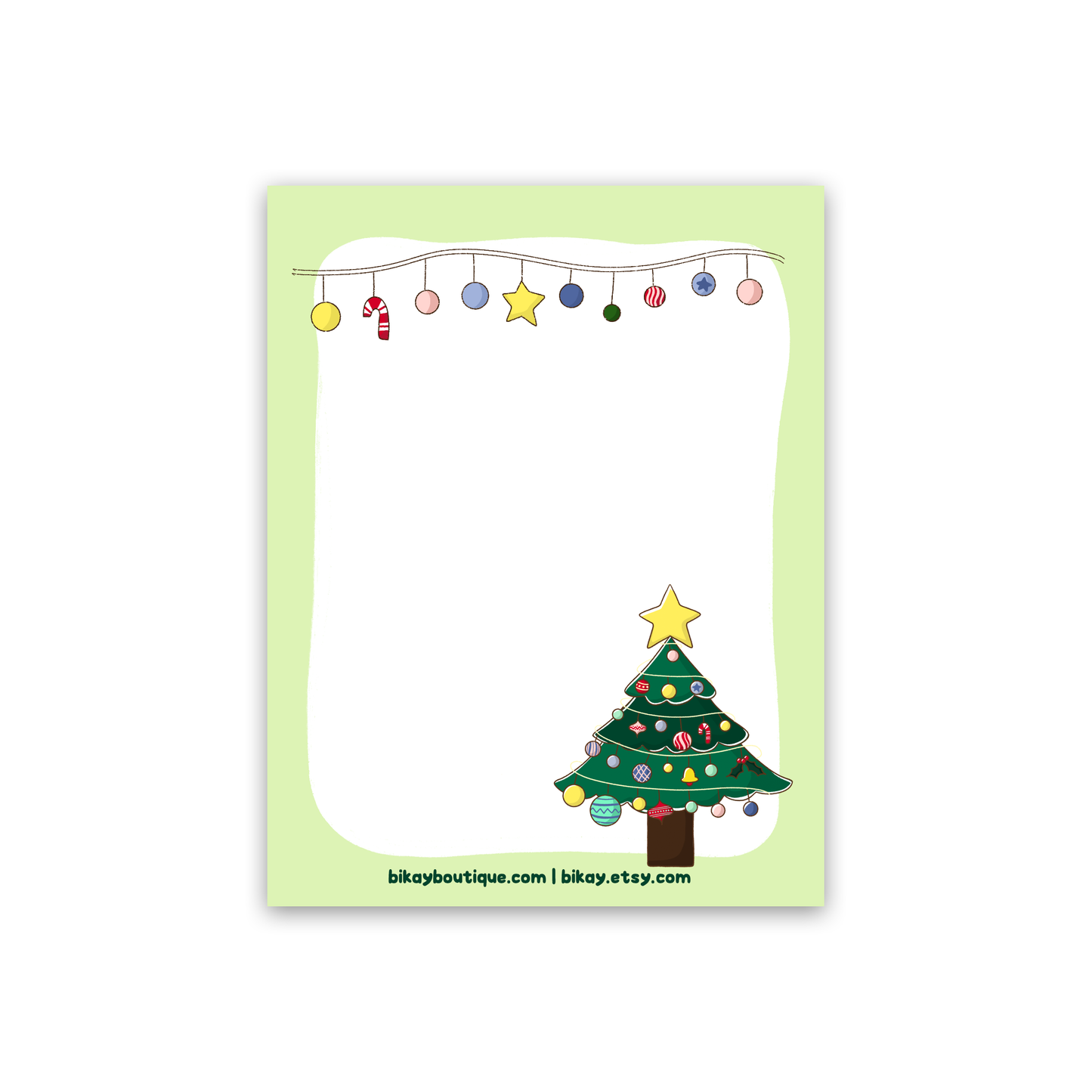 Oh Christmas Tree Note Pad 4.25"x5.5"