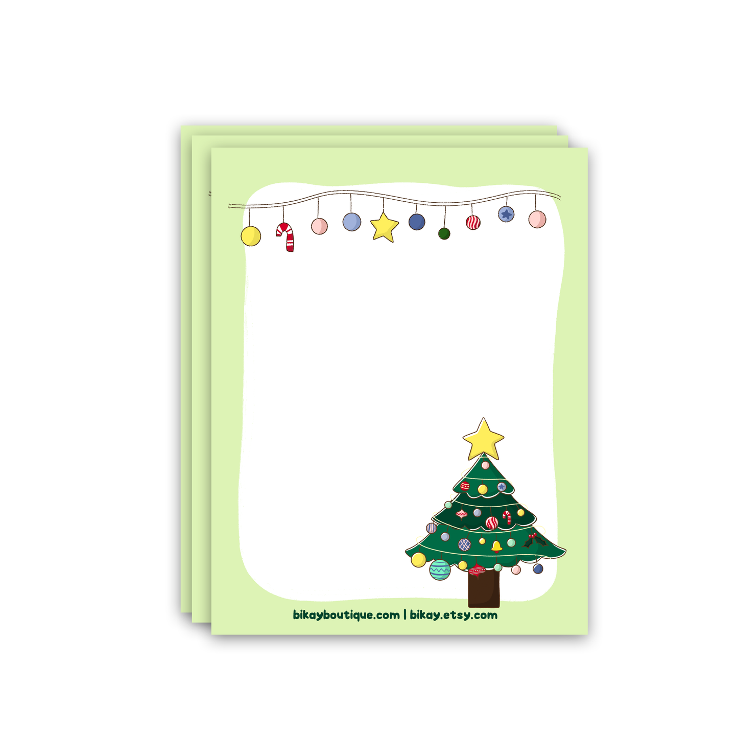 Oh Christmas Tree Note Pad 4.25"x5.5"