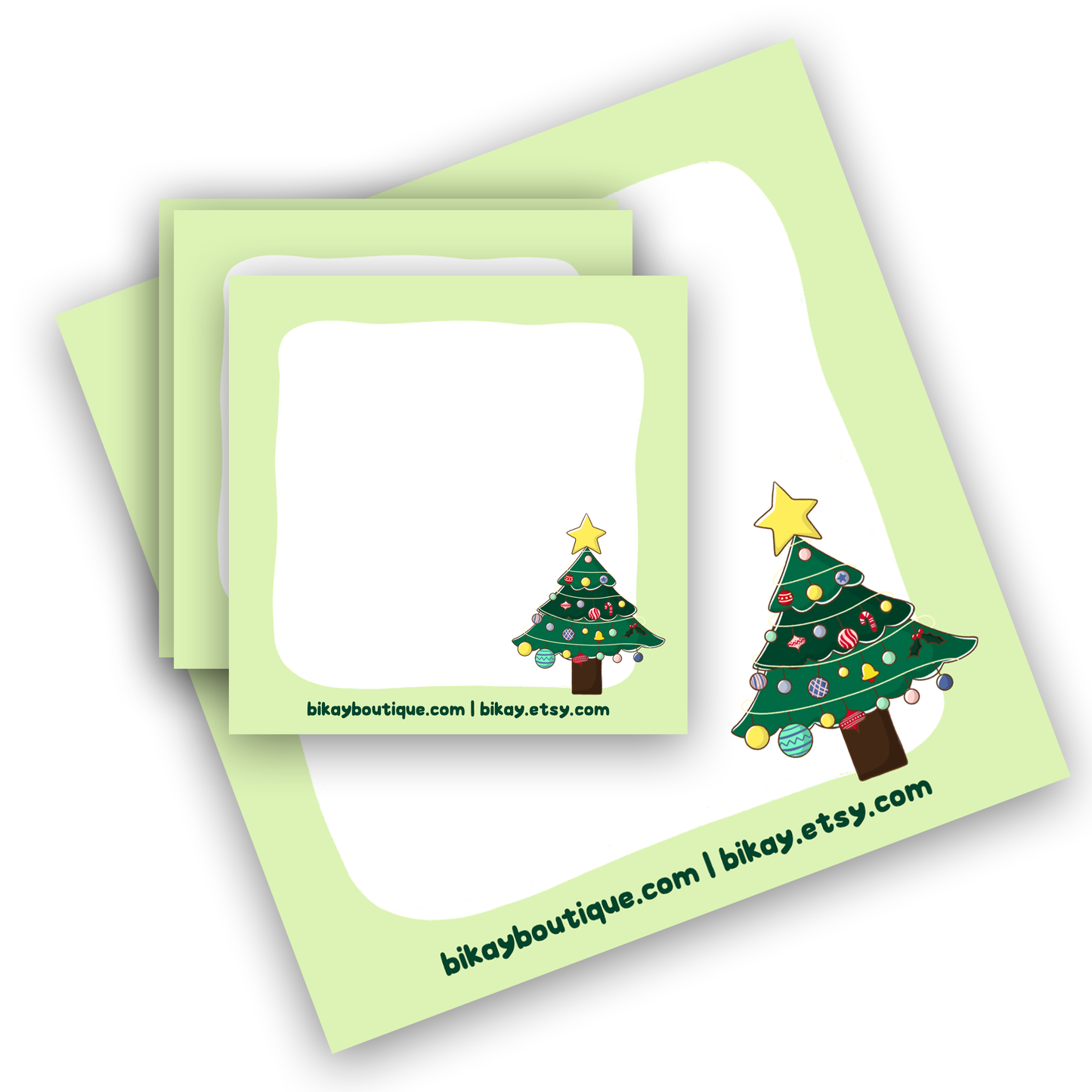 Oh Christmas Tree Note Pad 3.5"x3.5"