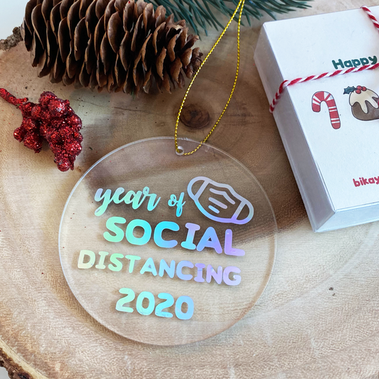 Year of Social Distancing Christmas Ornament