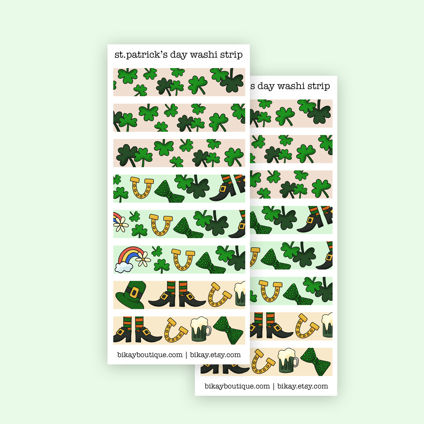 St patricks day washi stickers